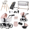 Venicci Pure 2.0 Premium Travel & Nursery Bundle,  Rose