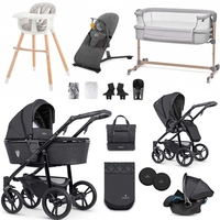 Venicci Shadow 2.0 Premium Travel & Nursery Bundle,  Charcoal