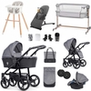 Venicci Shadow 2.0 Premium Travel & Nursery Bundle,  Denim Grey