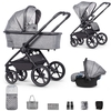Venicci Tinum 2.0 (3 in 1) Travel System - Black Matt Chassis