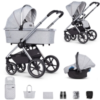 Venicci Tinum 2.0 (3 in 1) Travel System - Silver Chrome Chassis