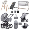 Venicci Tinum 2.0 Premium Travel & Nursery Bundle,  Rock Graphite