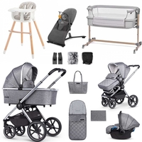 Venicci Tinum 2.0 Premium Travel & Nursery Bundle,  Rock Graphite