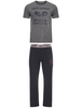 Tokyo Laundry Cohen grey and navy loungewear set - XL