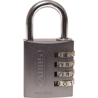 Abus 145 Series Aluminium Combination Padlock 40mm Titanium Standard