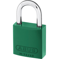 Abus 40mm 72 Series Aluminium Padlock Green Keyed Alike to Suite TT00590