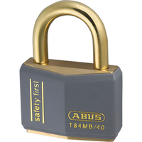 Abus 40mm Grey T84 Inox Series Brass Padlock