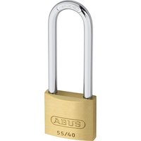 Abus 55 Series Basic Brass Padlock Keyed Alike 40mm Extra Long 5401