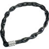 Abus 600mm 1200 Series Combination Chain Lock Black 4mm Diameter Links