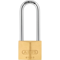 Abus 65 Series Brass Padlock With 63mm Long Shackle 40mm Extra Long