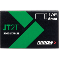 Arrow Staples for JT21 / T27 Staple Guns 6mm Pack of 5000