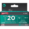 Arrow T20 Staples 12mm / 1/2" Pack of 1000