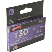 Arrow T30 Staples 6mm / 1/4" Pack of 1000