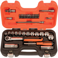 Bahco 34 Piece 3/8" Drive Socket and Screwdriver Bit Set Metric 3/8"