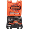 Bahco 81 Piece Combination Drive Hex Socket,  Screwdriver Bit,  Spanner and Pliers Set Metric Combination