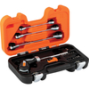 Bahco Pistol Grip Ratchet Screwdriver and Spanner Tool Kit