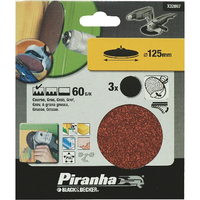 Black & Decker X32067 Qfit Discs (3) 60G 125mm