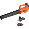 Black and Decker BCBL200L 18v Cordless Axial Garden Leaf Blower 2 x 2ah Li-ion Charger