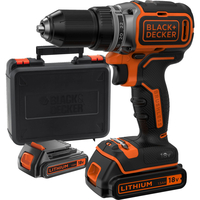 Black and Decker BL186 18v Cordless Brushless Drill Driver 2 x 1.5ah Li-ion Charger Case