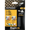 Black and Decker Piranha Hi Tech Quick Fit Mesh Delta Sanding Sheets 95mm x 95mm Assorted Pack of 3