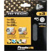 Black and Decker Piranha Hi Tech Quick Fit Mesh ROS Sanding Sheets 125mm 125mm Assorted Pack of 3