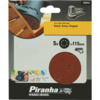 Black and Decker Piranha Quick Fit ROS Sanding Discs 115mm 115mm 240g Pack of 5