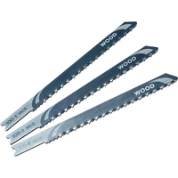 Black and Decker X21023 Piranha Wood HCS Medium U Shank Jigsaw Blades Pack of 3