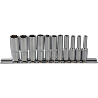 BlueSpot 11 Piece 1/4" Drive Deep Hex Socket Set Metric 1/4"