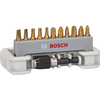Bosch 12 Piece MAXgrip Screwdriver Bit Set with Quick Change Bit Holder Phillips / Pozi / Torx / Slotted
