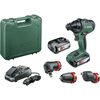 Bosch ADVANCEDDRILL 18v Cordless Drill Driver + 3 Attachments 2 x 2.5ah Li-ion Charger Case