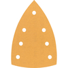 Bosch C470 Hook and Loop Large Delta Sanding Sheets for Paint and Wood 100mm x 150mm 180g Pack of 10