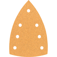 Bosch C470 Hook and Loop Large Delta Sanding Sheets for Paint and Wood 100mm x 150mm 40g Pack of 10