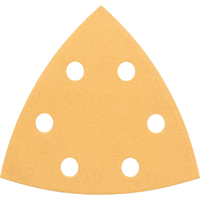 Bosch C470 Punched Quick Fit Delta Sanding Sheets for Paint and Wood 93mm x 93mm 100g Pack of 50
