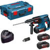 Bosch GBH 36 VF-LI 36v Cordless SDS Plus Hammer Drill with Quick Change Chuck,  L Boxx & 3 Li-ion Batteries 4ah