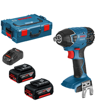 Bosch GDS 18 V-LI 18v Cordless 1/2 Drive Impact Wrench 2 x 5ah Li-ion Charger Case