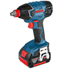 Bosch GDX 18 V-LI 18v Cordless Impact Wrench / Driver with L Boxx & 2 Li-ion Batteries 4ah