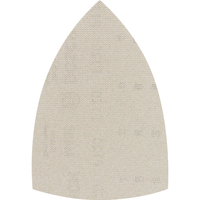 Bosch M480 Hook and Loop Large Delta Sanding Sheets for Paint and Wood 100mm x 150mm 120g Pack of 10