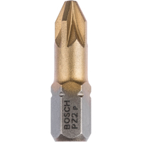 Bosch Maxgrip Pozi Screwdriver Bit PZ2 25mm Pack of 3