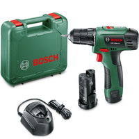 Bosch PSR 1080 LI 10.8v Cordless Drill Driver 2 x 1.5ah Li-ion Charger Case