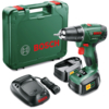 Bosch PSR 1800 LI-2 18v Cordless Drill Driver 2 x 1.5ah Li-ion Charger Case