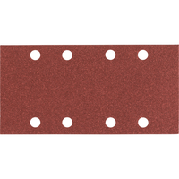 Bosch Punched Hook and Loop Sanding Sheets 93mm x 186mm 180g Pack of 10