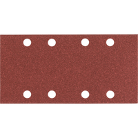 Bosch Punched Hook and Loop Sanding Sheets 93mm x 186mm Assorted Pack of 10