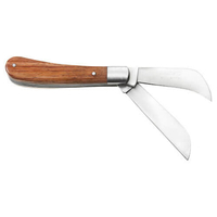Britool Expert Electricians Knife Dual Blade with Wood Handle 170mm