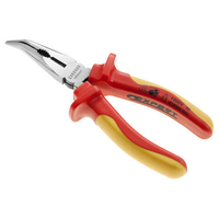 Britool Expert VDE Insulated 1000v Half Round Bended Nose Pliers 200mm