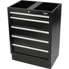 Bunker Modular 5 Drawer Floor Cabinet Black