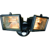 Byron ES120/2 Twin Halogen Floodlights with Motion Detector Black 150w 240v