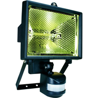 Byron ES400 Halogen Floodlight with Motion Detector Black 400w 240v