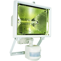Byron ES400W Halogen Floodlight with Motion Detector White 400w 240v