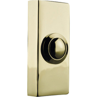 Byron Wired Door Bell Push Brass