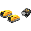 DeWalt DCB1102E2 18v XR 2 x 1.7ah Powerstack Batteries and Charger 1.7ah